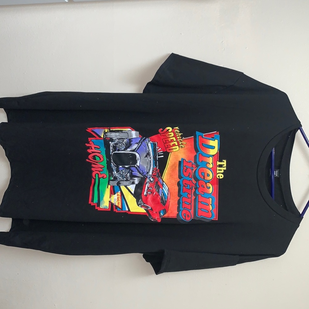 Curve oversized graphic tee